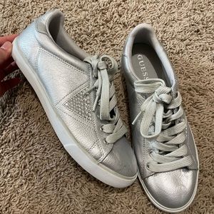 GUESS silver sneakers